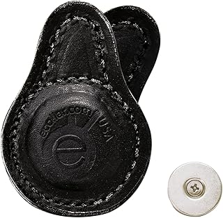 Anywear Clip Holster Securely Holds E-Collar Dog Trainer Transmitter Remote Anywhere on Clothing, Purse or Backpack, Magnetic, Black