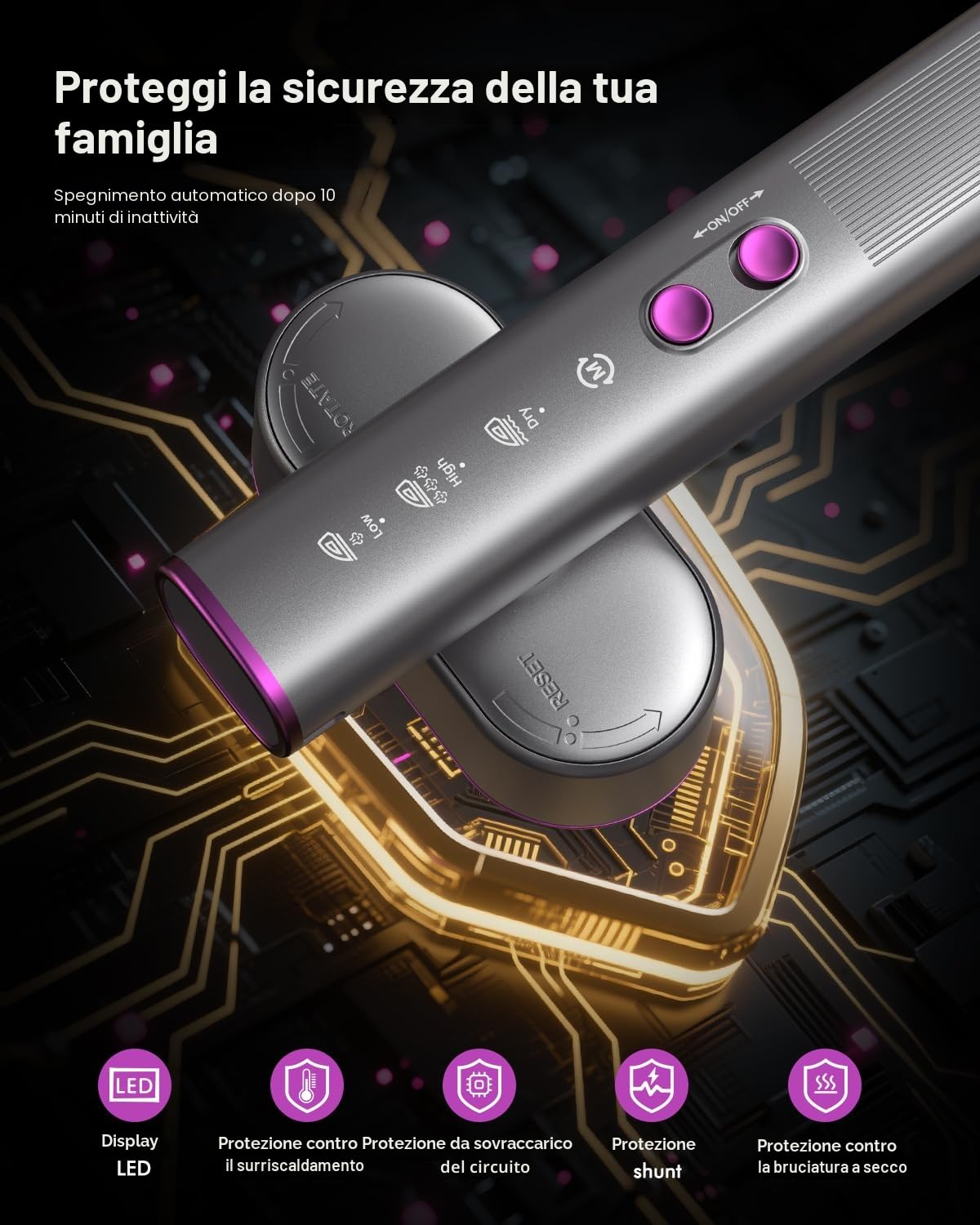 Ferro da Stiro Verticale- Uso Globale 110-240V Vaporizzatore, Flusso Vapore 22g/min, Ferro da Stiro da Viaggio 2-in-1, Riscaldamento Express 15s, 1000W Leggero e Compatto per Casa e Viaggio