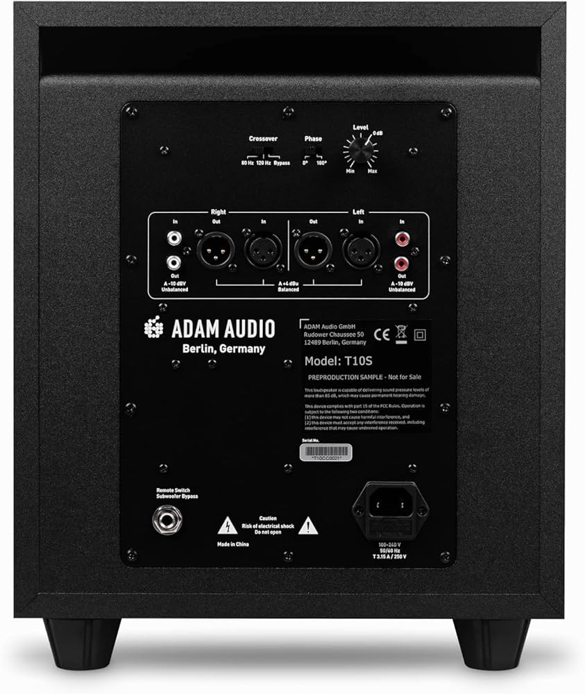 ADAM AUDIO T10S サブウーファー Amazon.com: ADAM Audio T10S Studio Subwoofer for recording