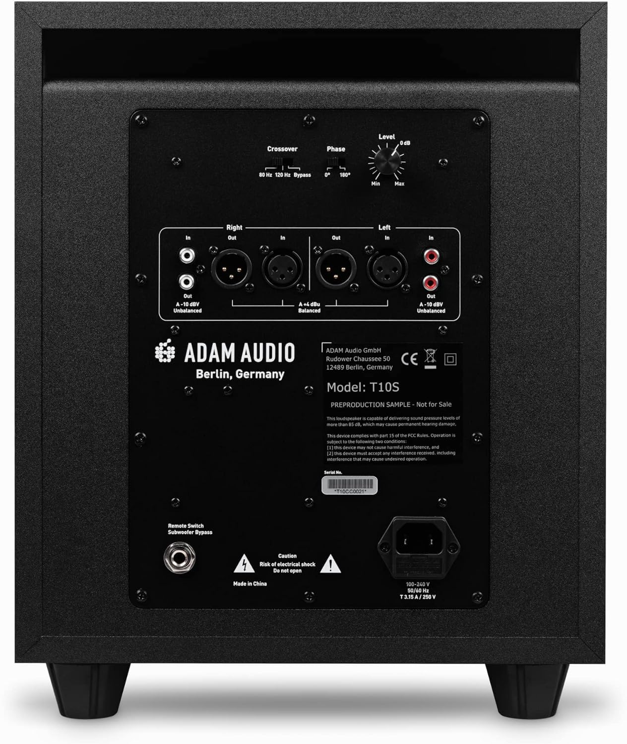 ADAM AUDIO T10S サブウーファー Amazon.com: ADAM Audio T10S Studio Subwoofer for recording