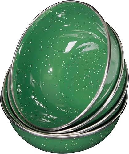 Miniatura 2 de STANSPORT - Juego de vajilla de esmalte de lujo de 24 piezas platos cuencos tazas y utensilios