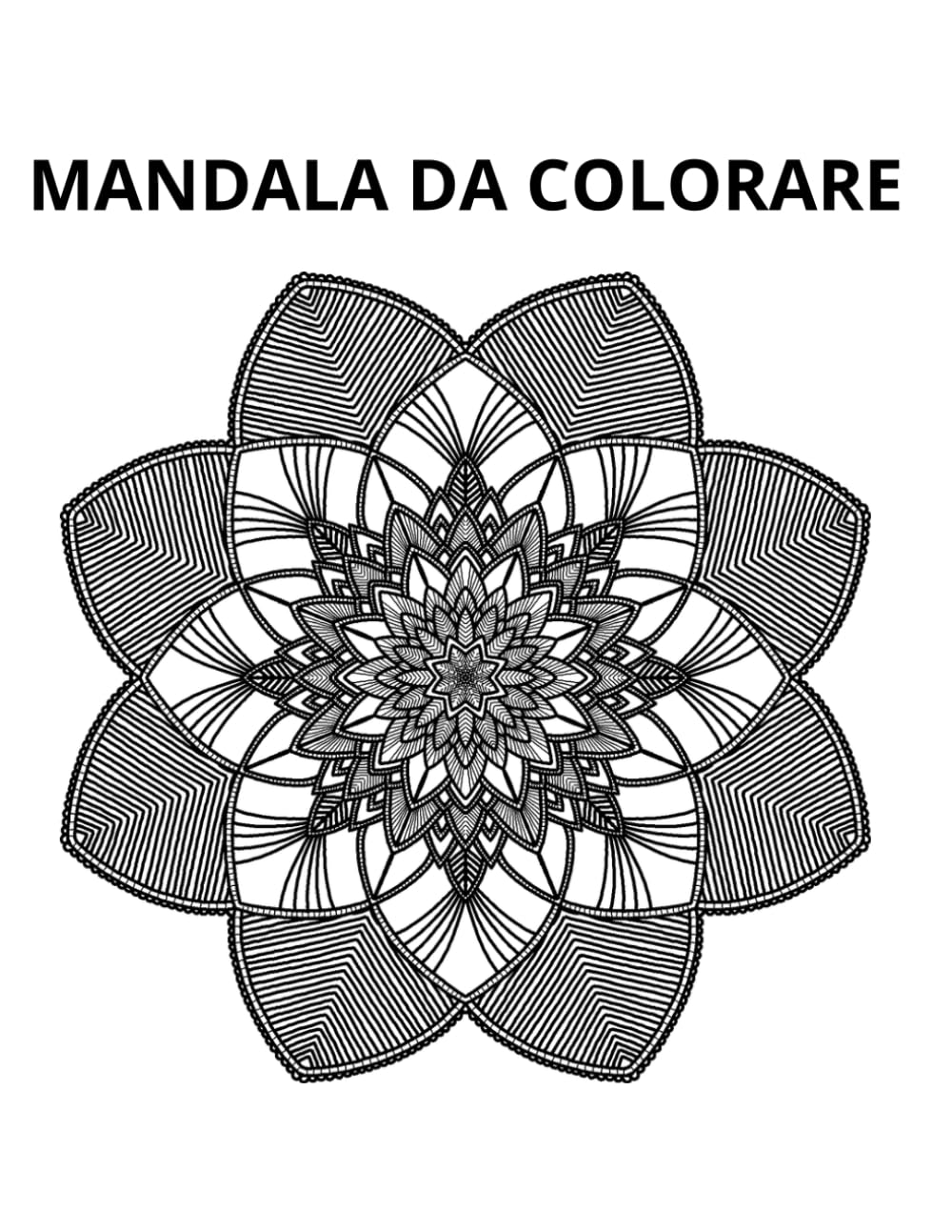 MANDALA DA COLORARE