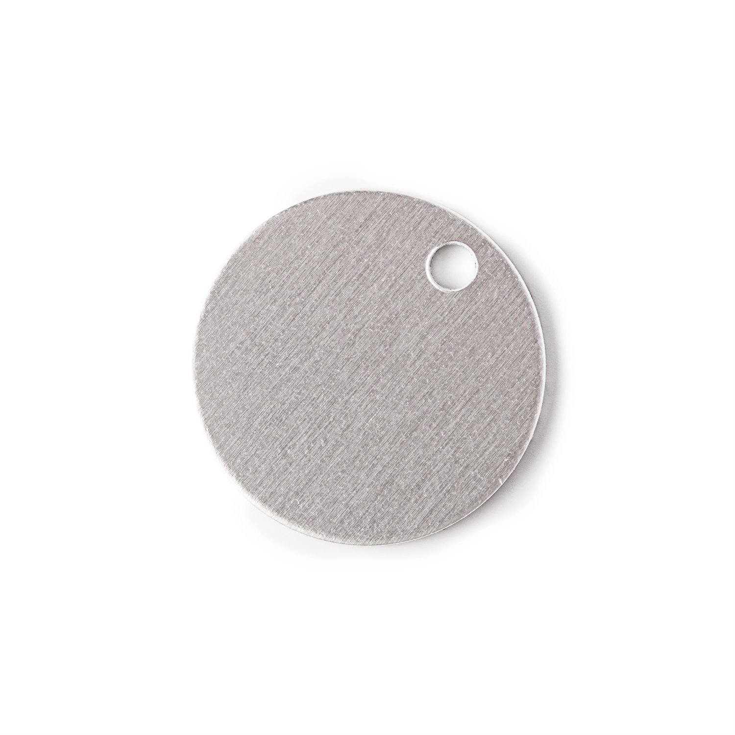 RMP Stamping Blanks, 1-1/4 Inch Round with Hole, Aluminum 0.040 Inch (18 Ga.) - 50 Pack