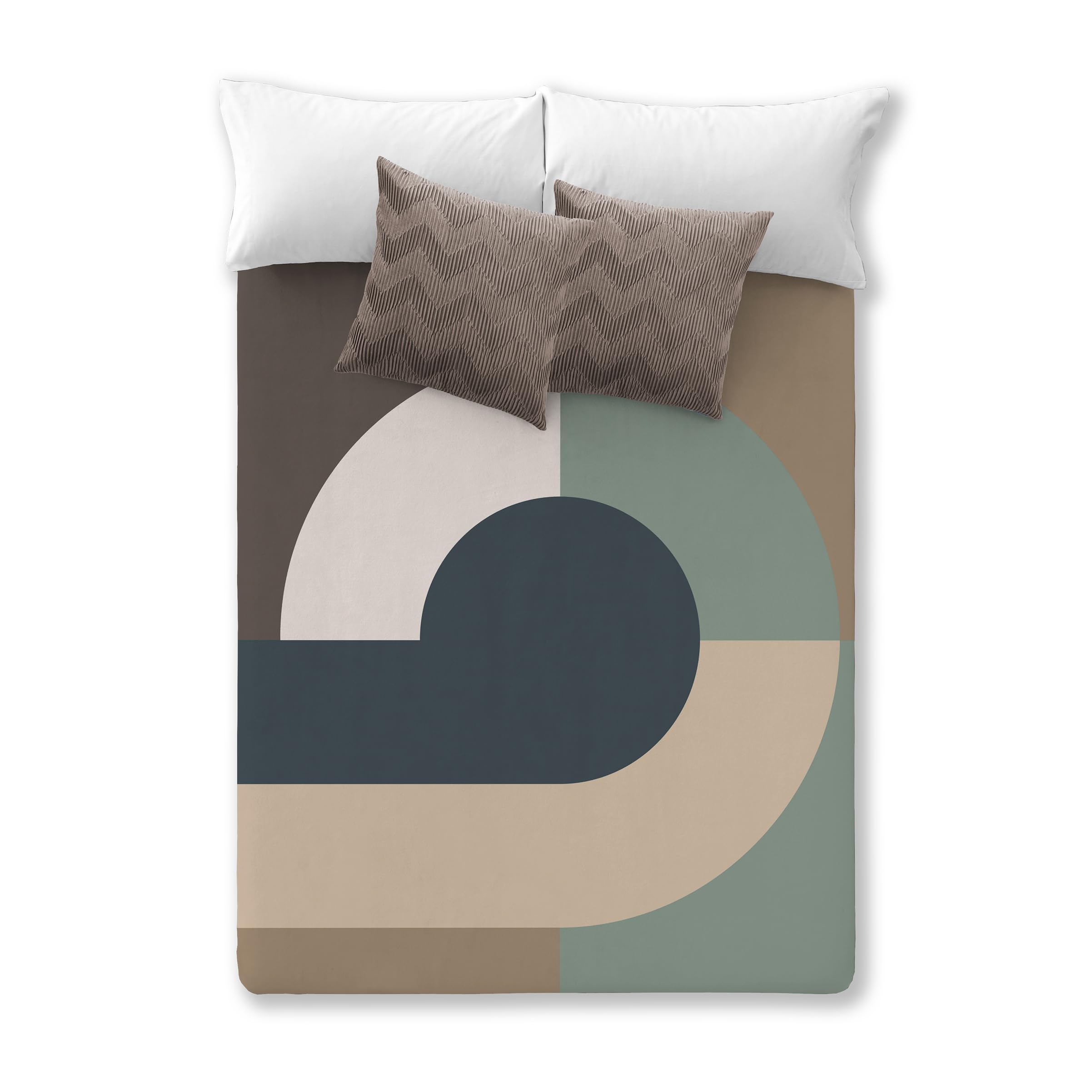 Manta Terciopelo Manterol VIP 586 Caracol (07-Verde, Cama 90(160x220cm))