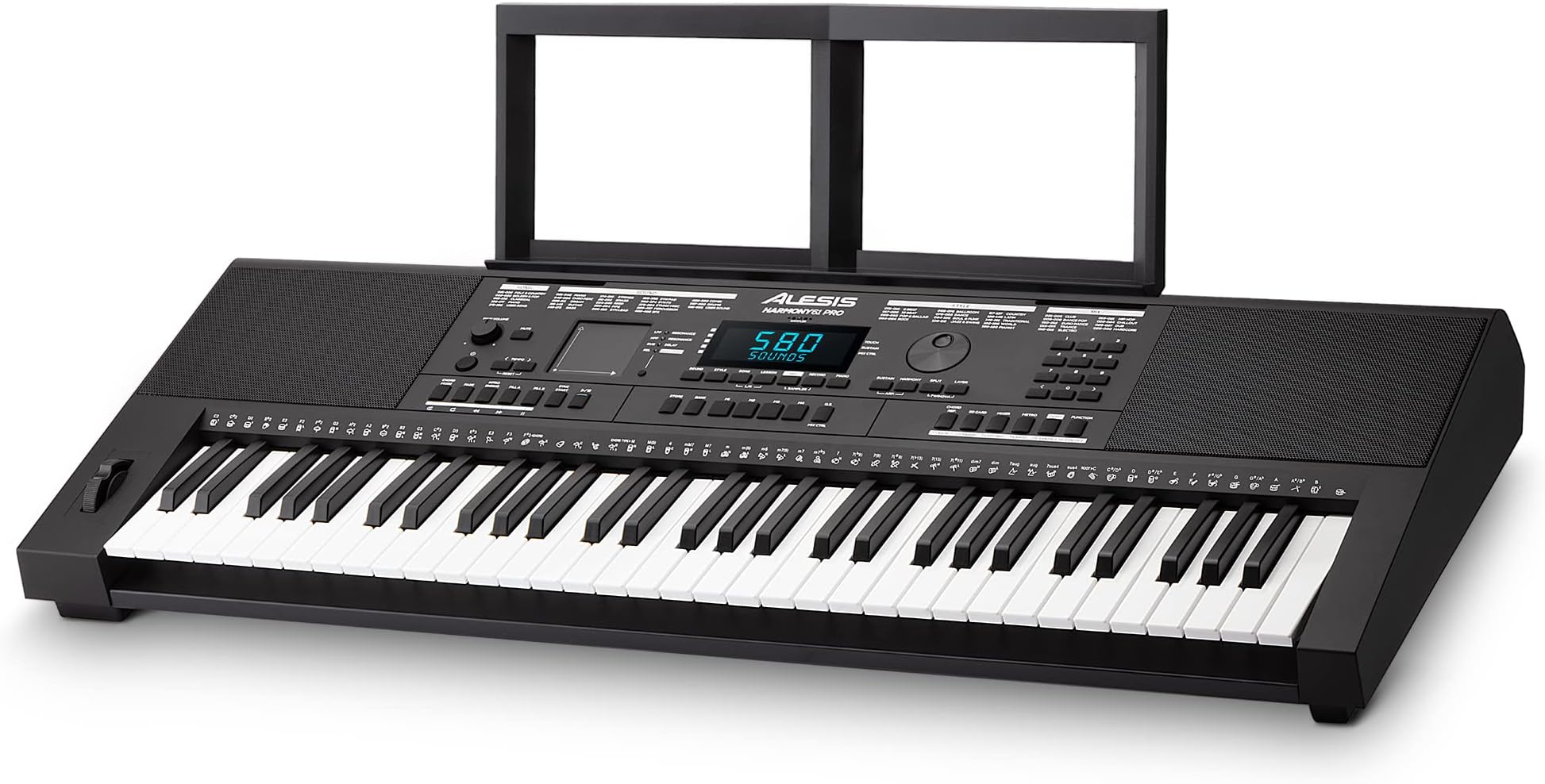 Alesis Harmony 61 Pro - 61 Key Keyboard Piano with Adjustable Touch Response, USB Midi, 580 Sounds, X/Y Performance Touchpad with DJ-Style FX