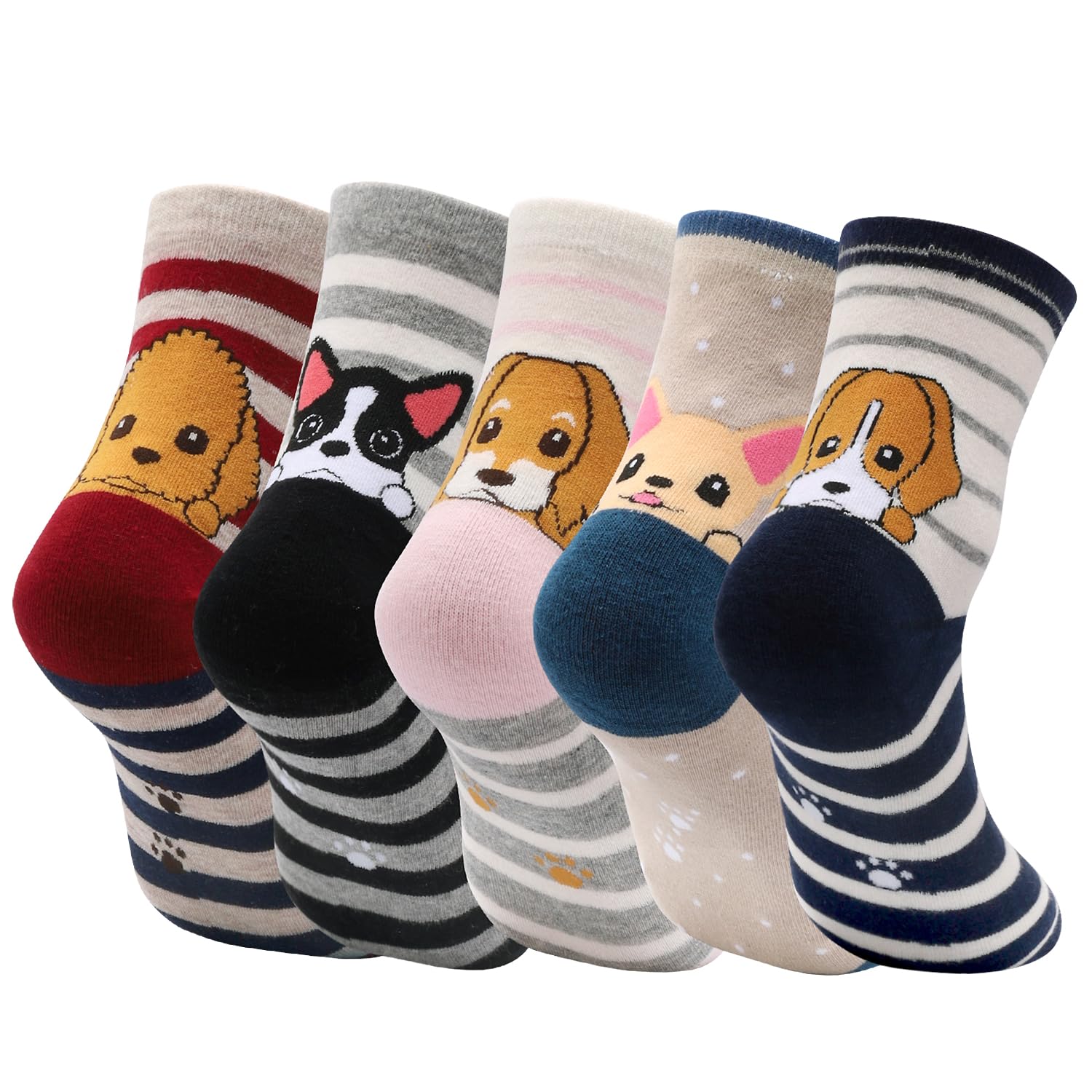 AGRIMONY Calzini Donna Calzini Divertenti Fantasia Gatto Cane Simpatici Multipack - Regali Natale Compleanno per Lei