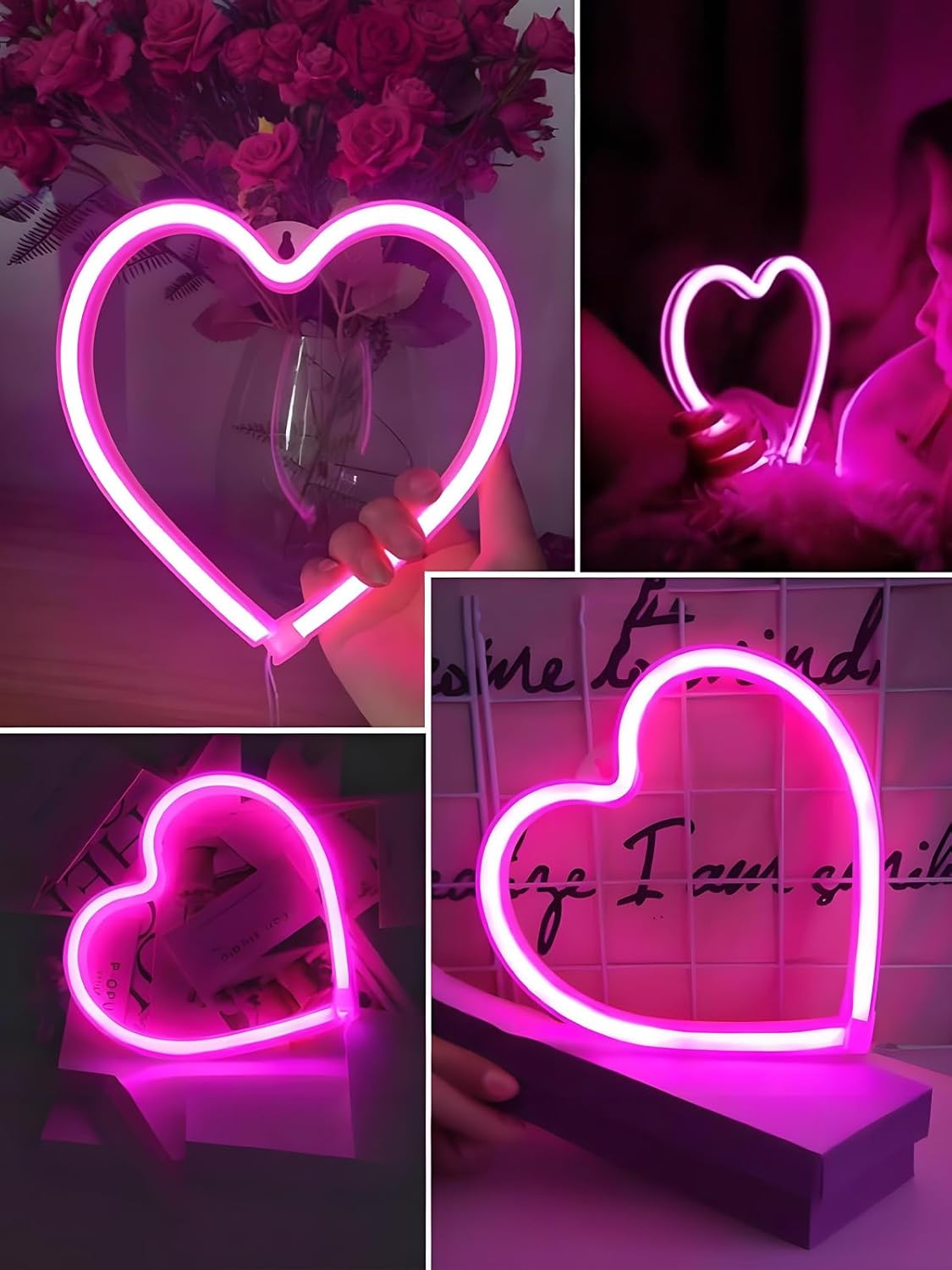 Illuminate Your Space: Review of the Pink Heart Neon Sign for Every Occasion!