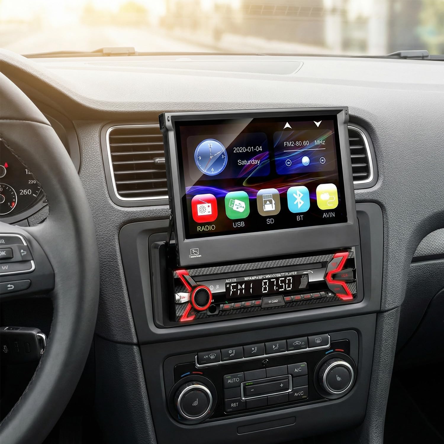 Audiocore AC9100 Autoradio Panello Touchpad
