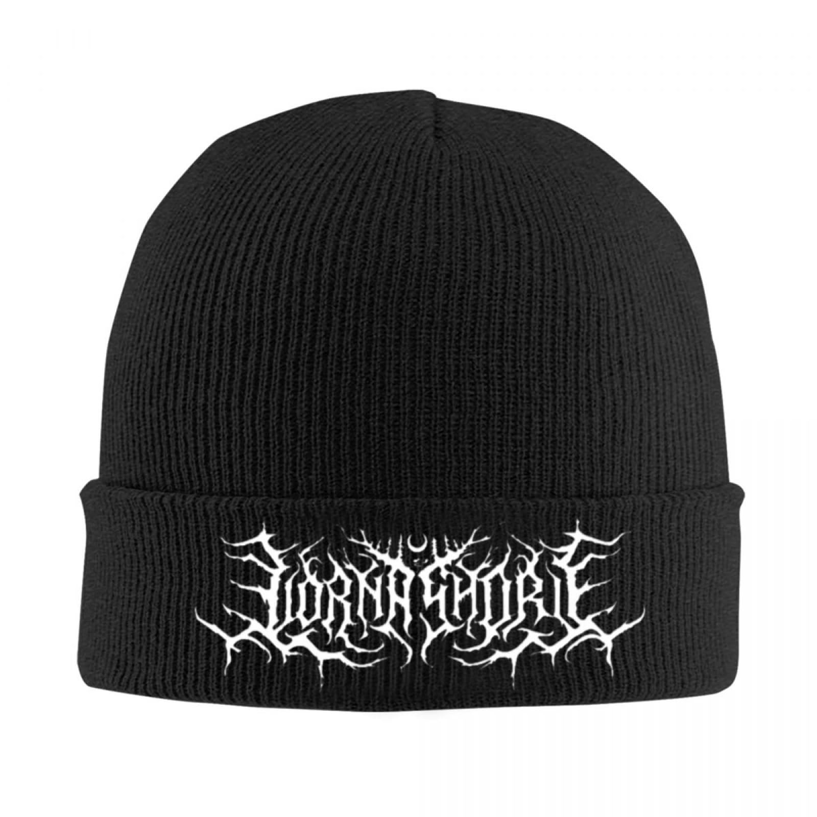 EIILHUED Lorna Shore Logo Knitted Hat Beanie Hats Warm Unisex Casual Heavy Metal Punk Cap Men Women