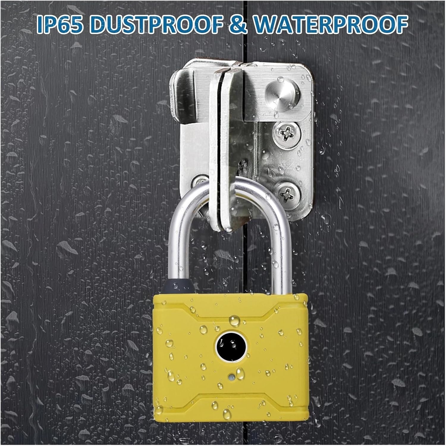 スマート指紋南京錠充電式キーレス20指紋防水盗難防止南京錠荷物バックパックドアロック (Color : Set N) Octopus