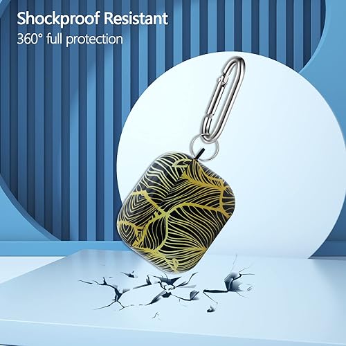 Miniatura 5 de R-fun Funda para AirPods de tercera generación, bonita funda protectora de TPU transparente para mujeres y niñas con llavero compatible con Apple