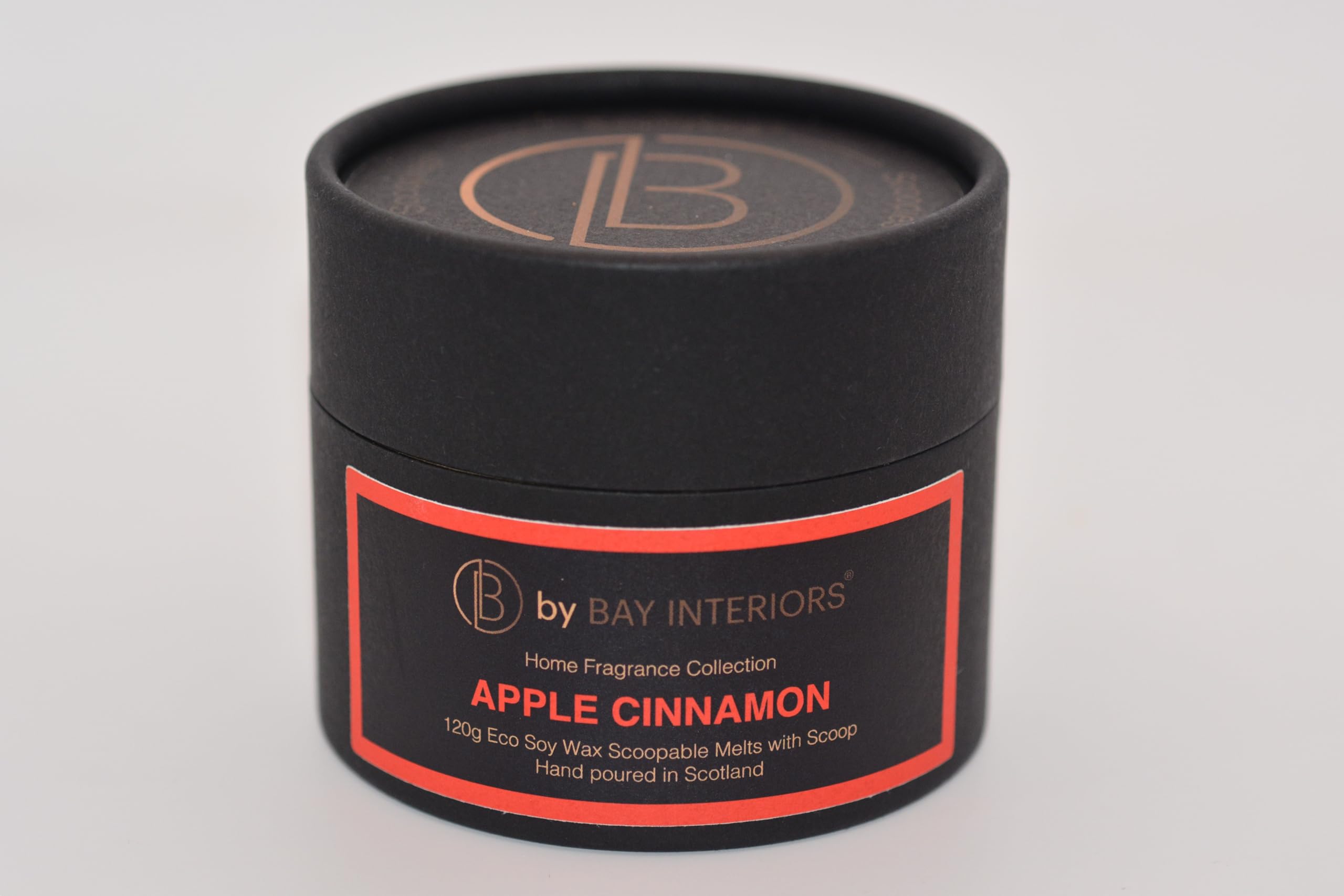 By Bay Interiors Grey Scoopies Eco Soy Wax Scoopable Melts Highly Scented Vegan No Plastic 120G (Apple Cinnamon)