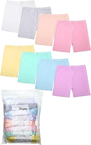 Miniatura 4 de Boyiee Paquete de 8 pantalones cortos de baile para niñas, pantalones cortos de ciclismo para danza, gimnasia, yoga, seguridad activa debajo del