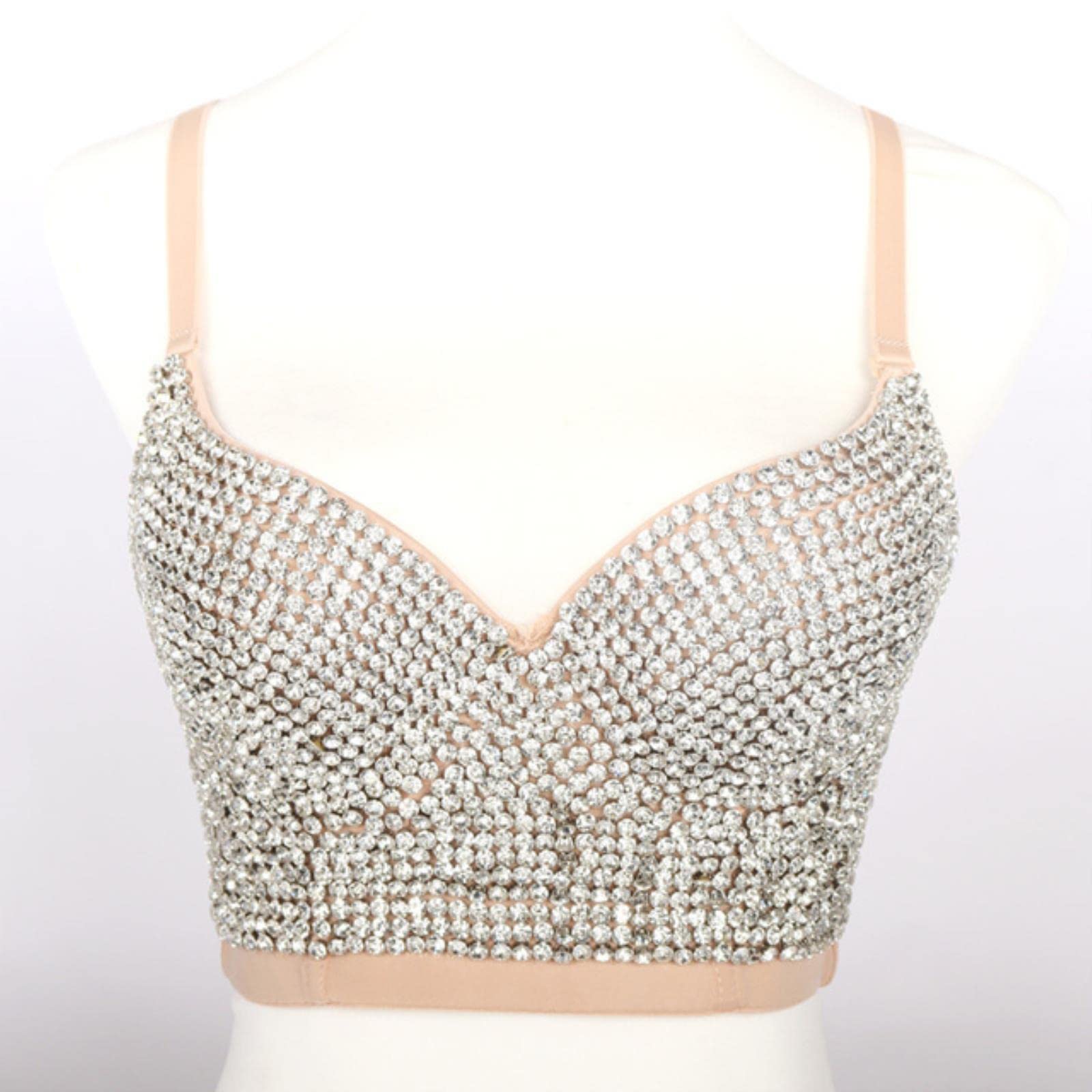 Fashion Women Tank Top Cropped Shirt Women Clothes Bra y2k Corset Ladies Crop Tops Gothic Shaper-10-skin White, CN M-36