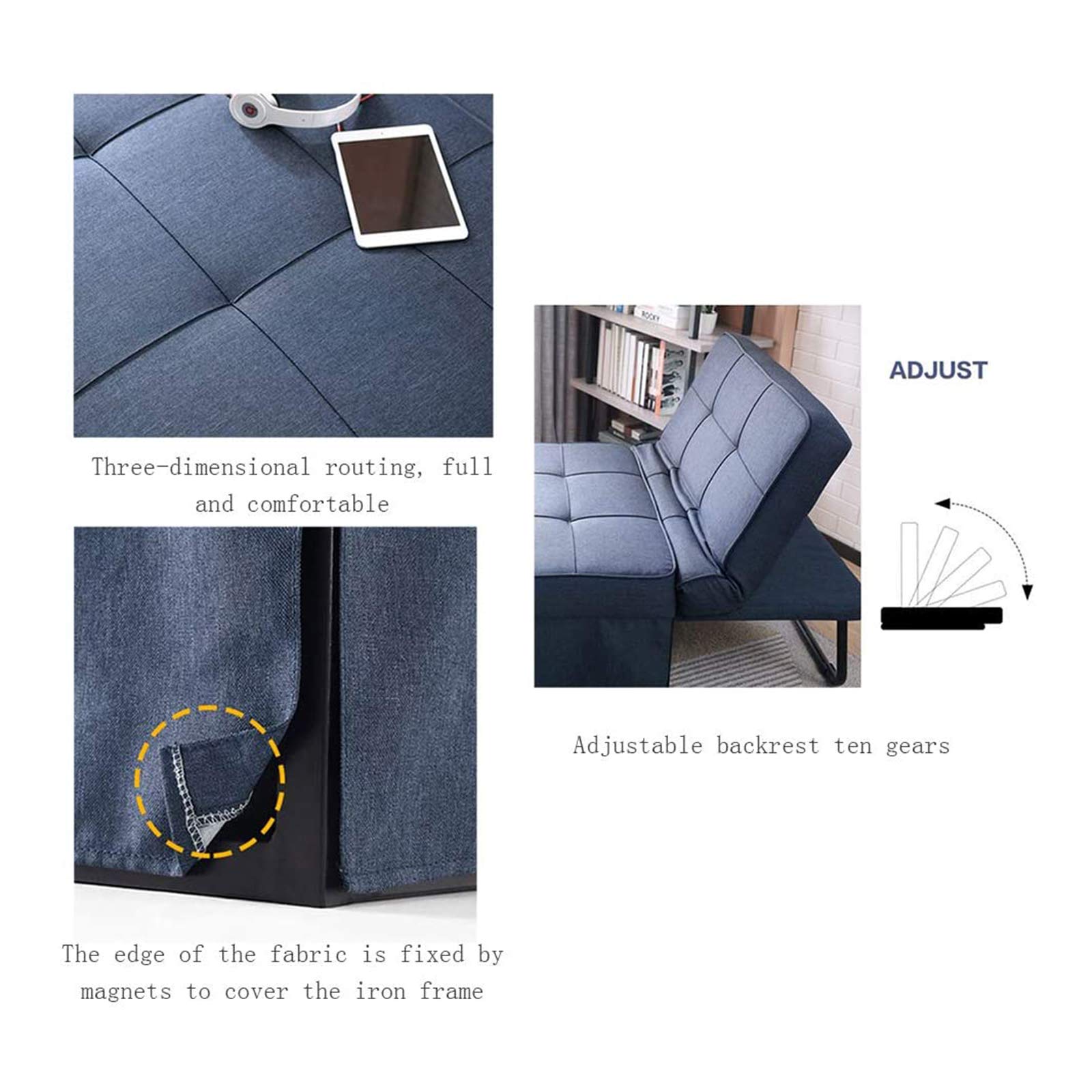 Buy MEETGG Folding Ottoman Sleeper Bed Sofa Bed Couch Bed