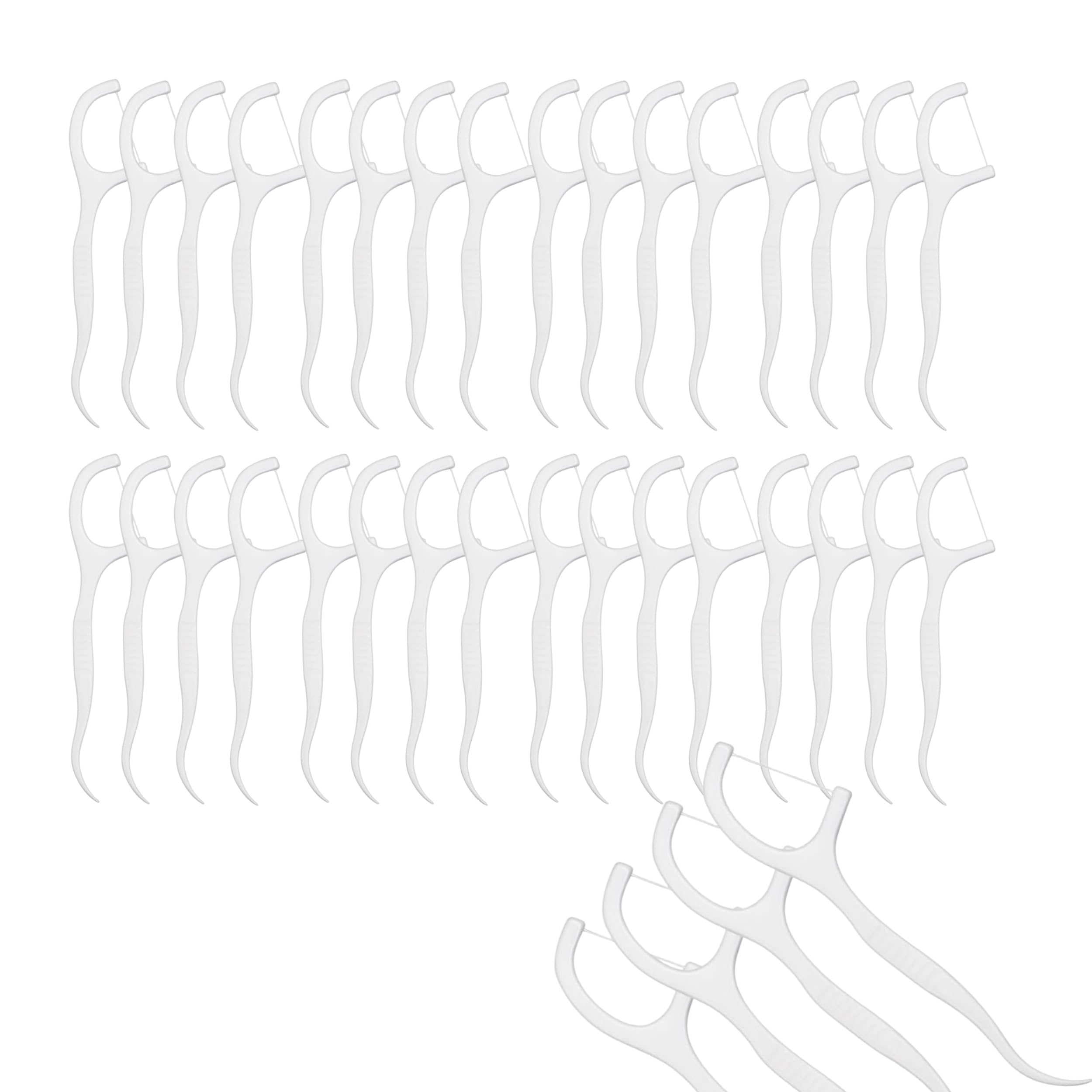 Dental Floss Picks for Daily Oral Care Strong Thread with Toothpick End Easy-Grip Flossers for Removing Food Debris