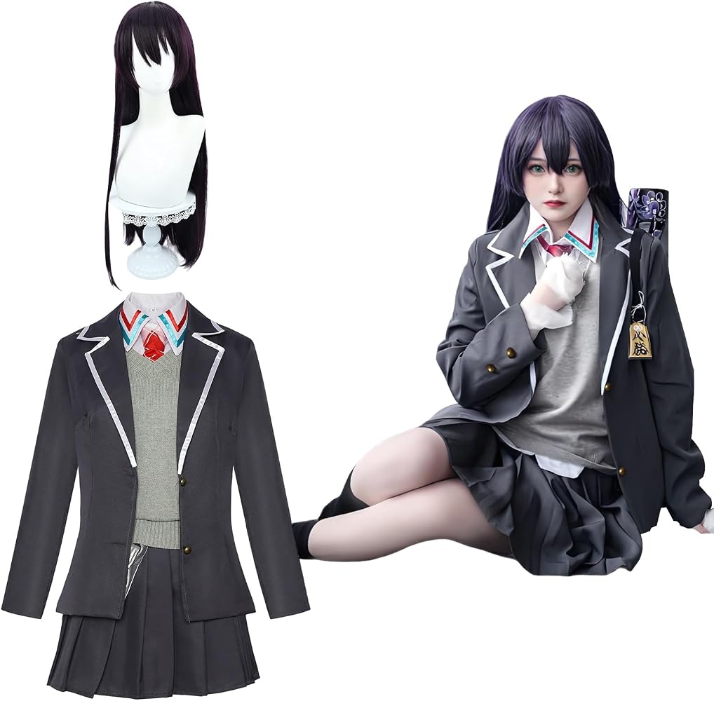 Amazon.co.jp: [神併良品] 剣持刀子 コスプレ ウィッグ付き 女子高校生