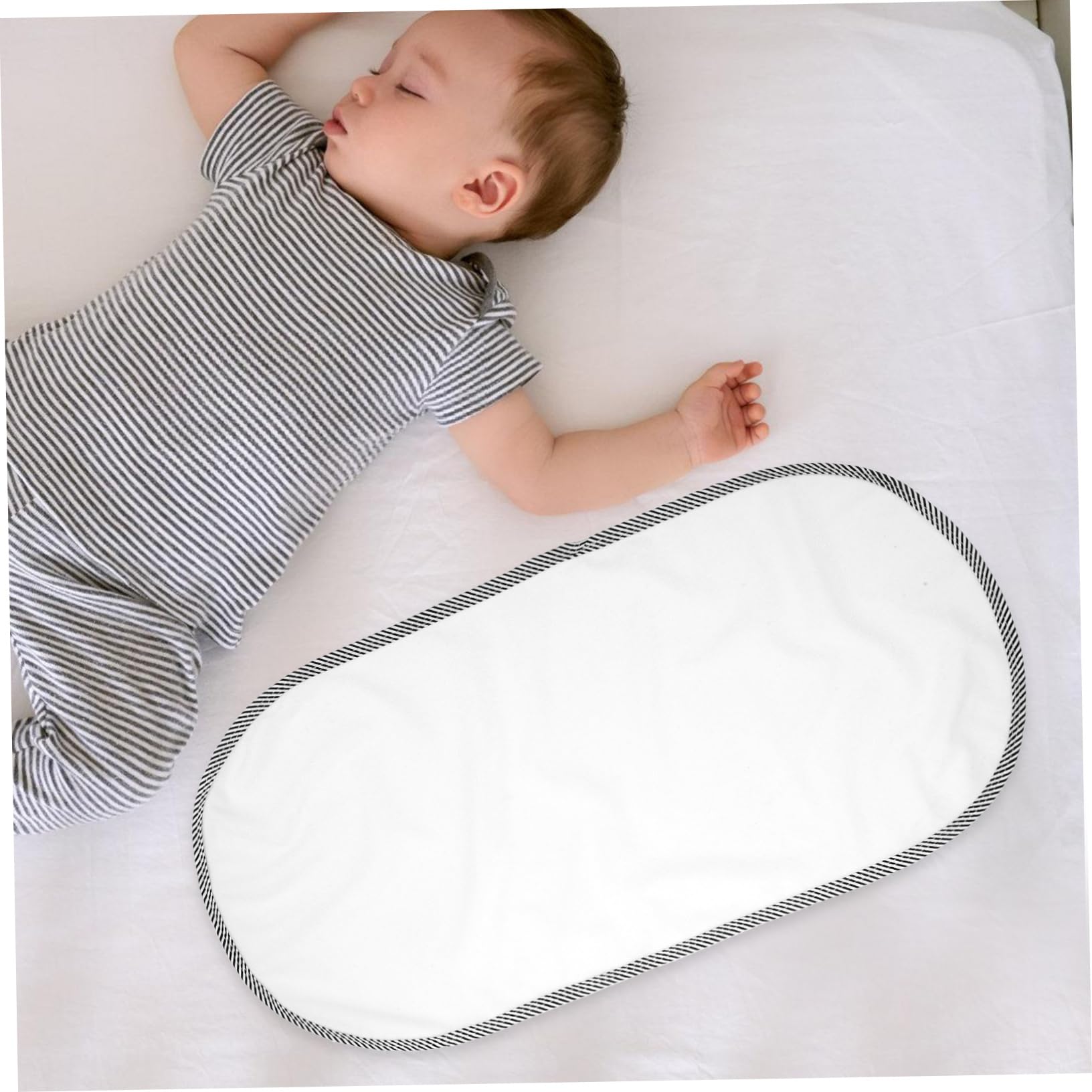POPETPOP Set 6 Pezzi Materassino Fasciatoio Portatile in Cotone Leggero per Ragazzo Ragazza e Ragazzo Ragazza per Viaggio e Cambio Pannolino Comodo e Riutilizzabile