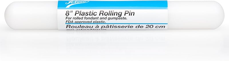 Ateco Rodillo para fondant y pasta de goma, plástico antiadherente de calidad alimentaria, 8 pulgadas de largo