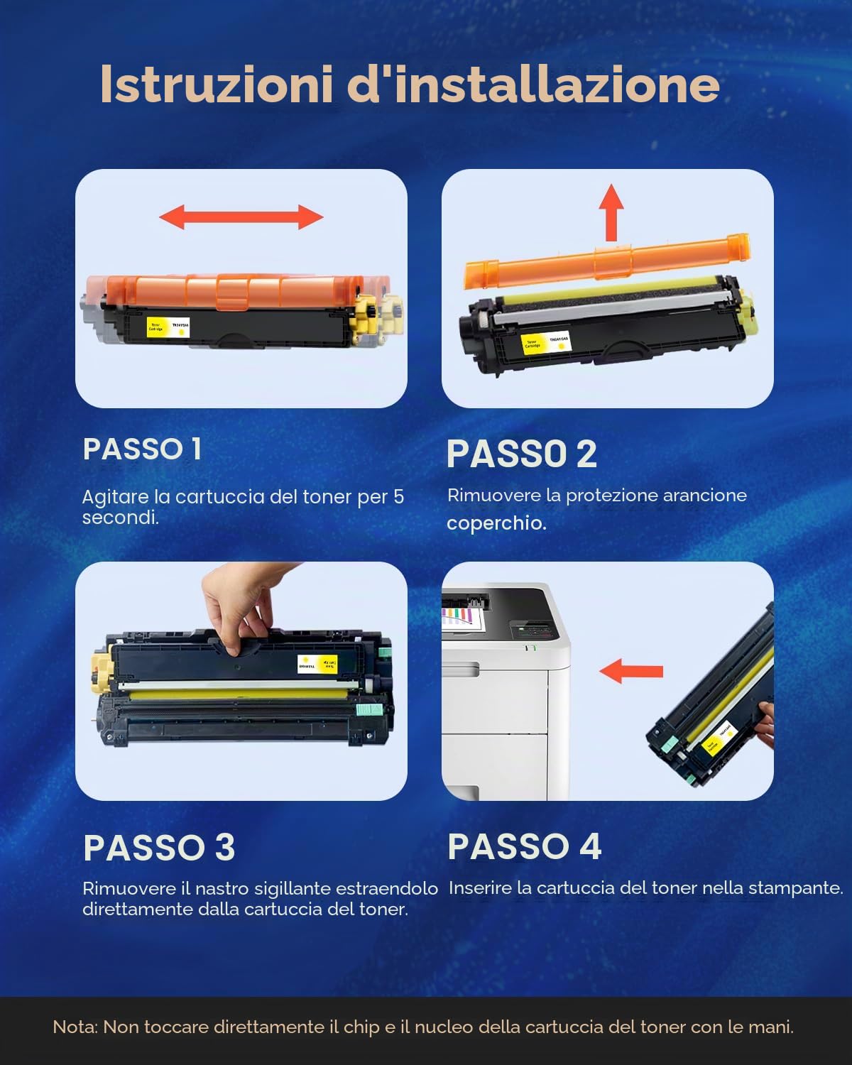 Skydo Cartucce di Toner Sostituzione per Brother TN241 TN245 TN-241 TN-245 Compatibile per Brother HL-3140CW HL-3150CDW HL-3170CDW MFC-9140CDN MFC-9340CDW MFC-9330CDW MFC-9130CW DCP-9020CDW (4 Pack)