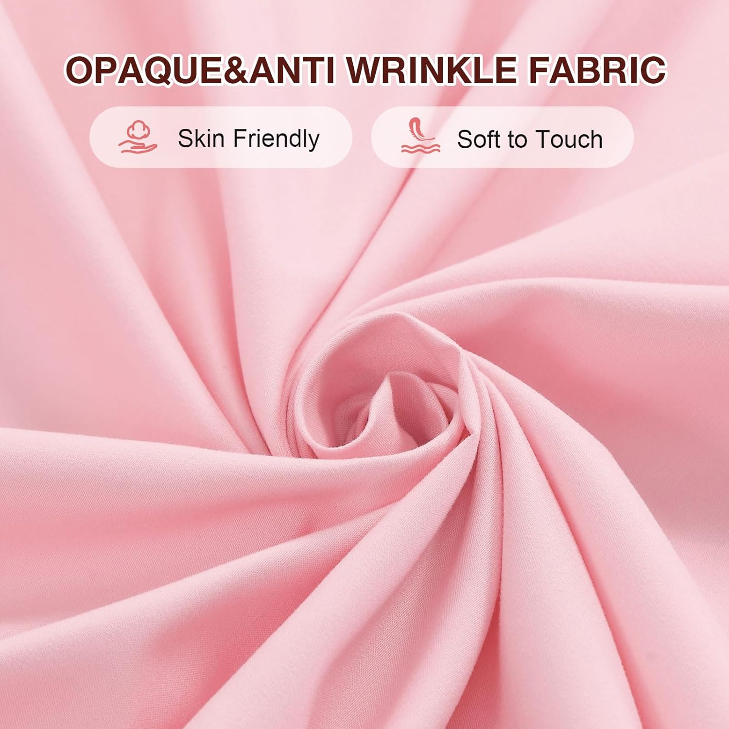 Boho Pink Ruffle Shower Curtains,Waterproof Microfiber Fabric Bow-Tie Decorative Bath Curtains for Bathroom,72" W x 72" H