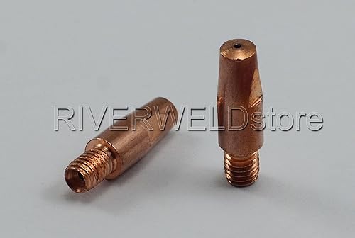 Miniatura 2 de RIVERWELD MIG MAG Puntas de contacto M6 .040" 0.039 in 140.0242 & .030" 0.031 in 140.0051 Copas cónicas Boquilla de gas 145.0080 puntas 142.0003 Kit