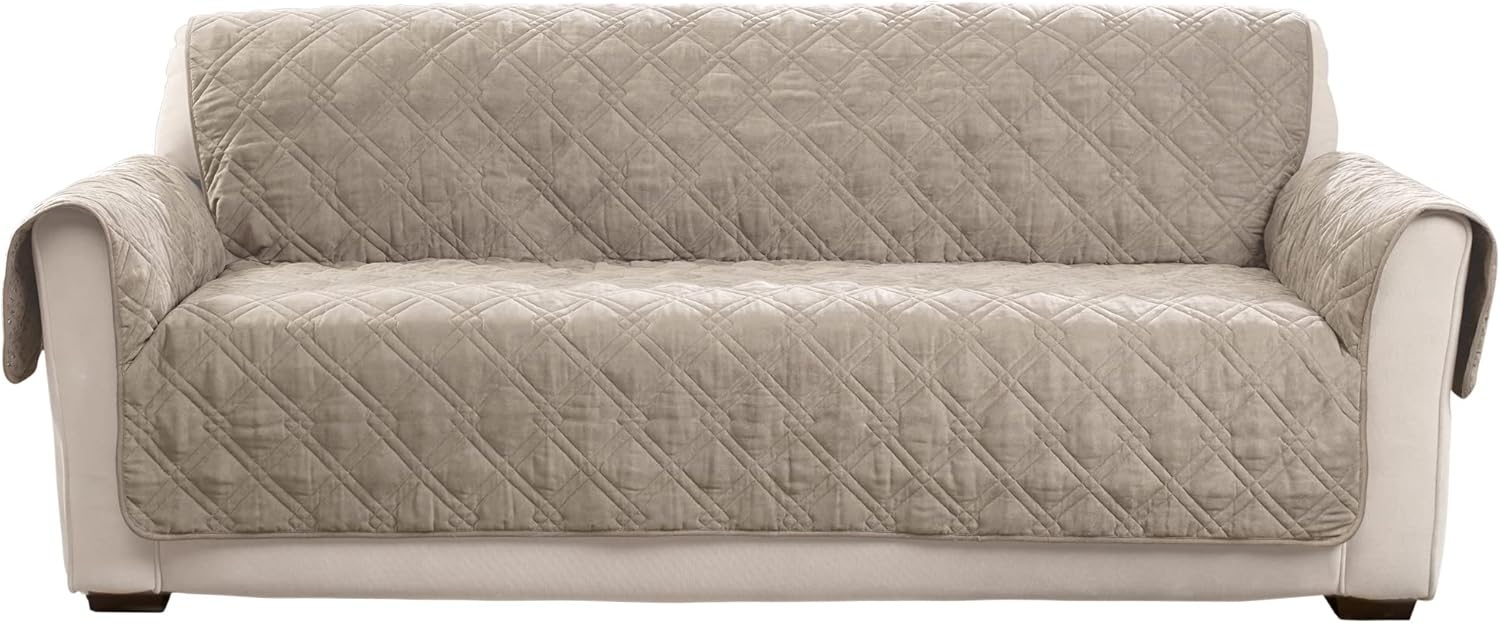 SureFit Mink Sofa Furniture Cover in Taupe