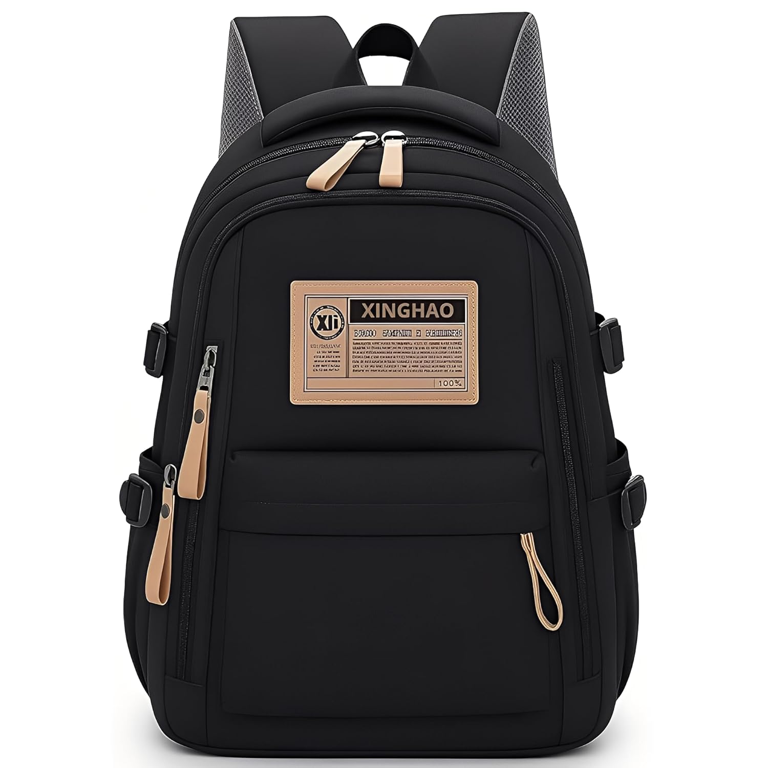 Mochila Masculina Feminina Notebook Viagem Trabalho Escola Escolar Preta Grande Impermeável Reforçada Resistente Passeio Casual