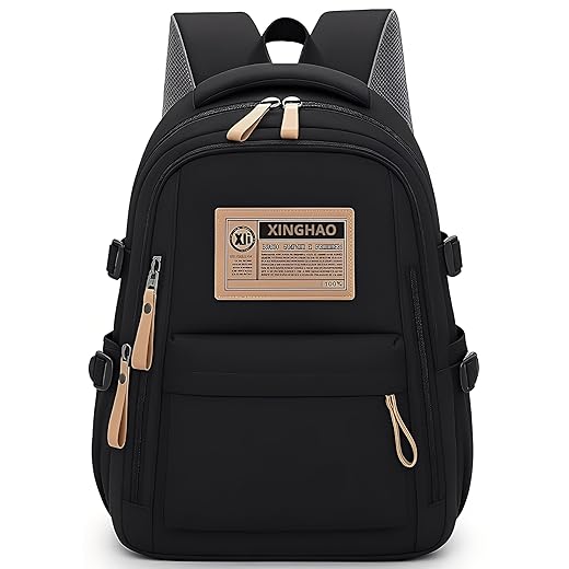Mochila Masculina Feminina Notebook Viagem Trabalho Escola Escolar Preta Grande Impermeável Reforçada Resistente Passeio Casual