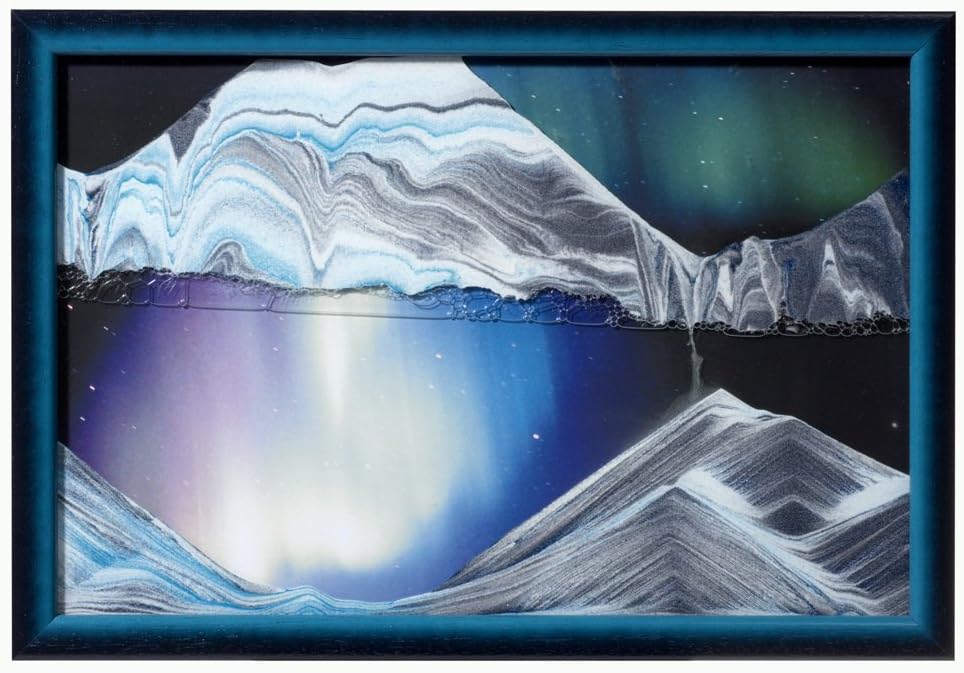 Rainbow Vision Sand Picture By Klaus Bosch -- Small size Aurora Borealis by Rainbow Vision Sand Picture