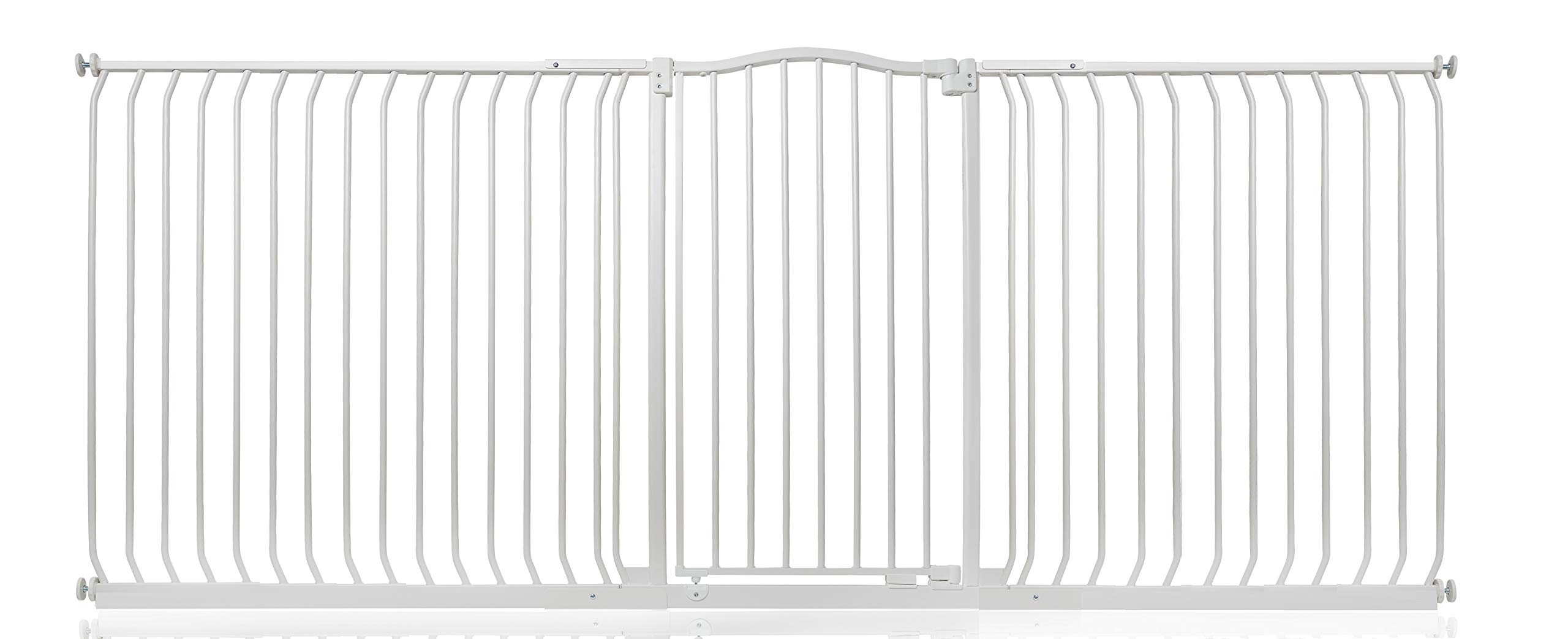Safetots (Matt 234Cm - 243Cm) Extra Tall Curved Top Gate White