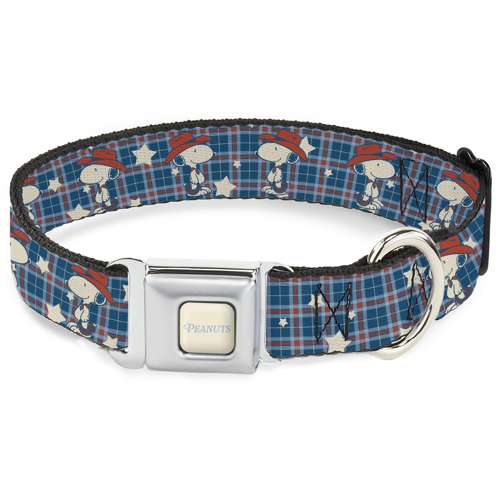 Collier pour chien réglable Peanuts Snoopy anti-ouverture accidentelle avec boucle métal