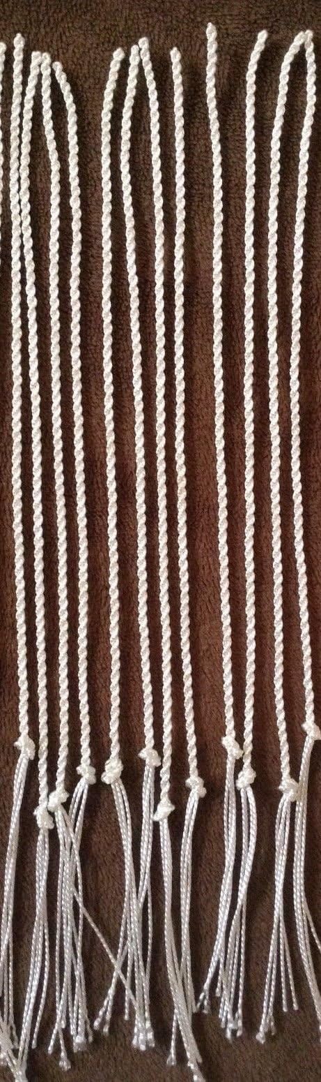 12 pcs. White String Poppers for Bull WhipQ