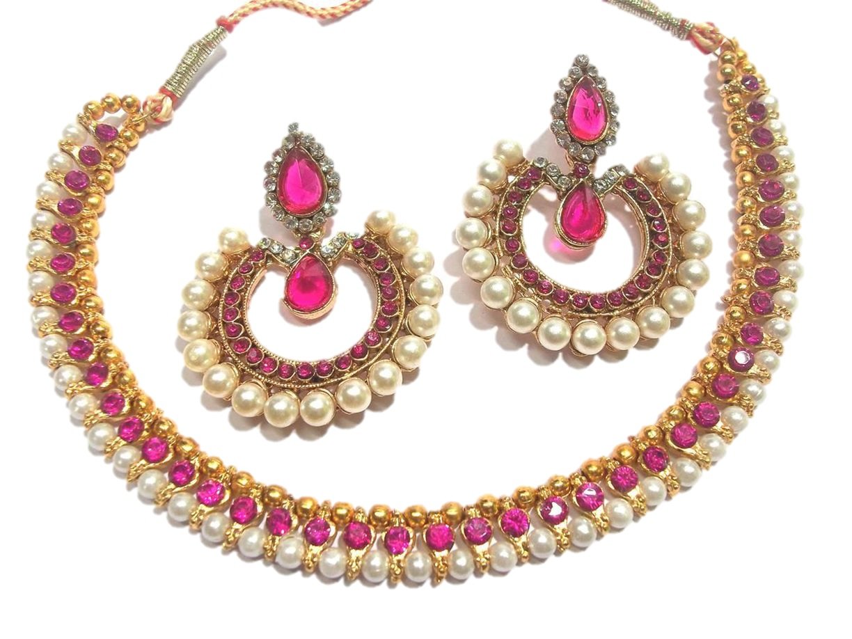 See full amazon price history chart for Shree Mauli Creation Dark Pink Alloy with Pearl Choker Necklace Set for Women SMCN174 Shree Mauli Creation Dark Pink Alloy with Pearl Choker Necklace Set for Women SMCN174 (B077X8S4CL) Amazon Price History, Amazon Price Tracker