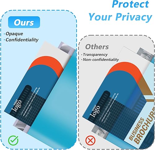 Miniatura 5 de Jowlroel Thank You Sobres de polietileno de 10 x 13 pulgadas, 100 piezas, bolsas de envío impermeables y resistentes al desgarro para ropa, bolsas