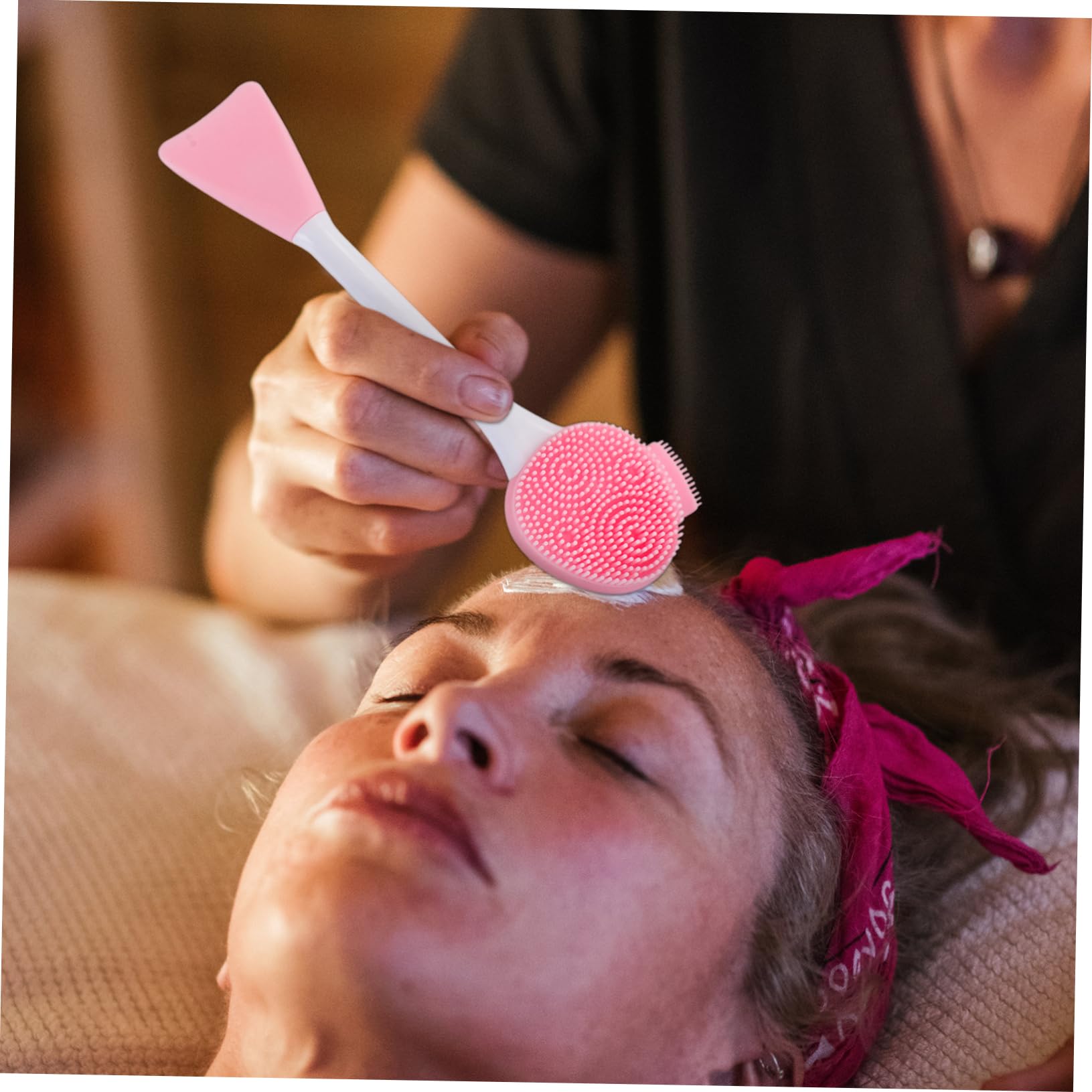 minkissy 12 cepillos de limpieza de mano, cepillo de silicona, herramienta de limpieza de poros, cepillo de silicona, herramienta de limpieza facial, masajeador facial de gel de sílice