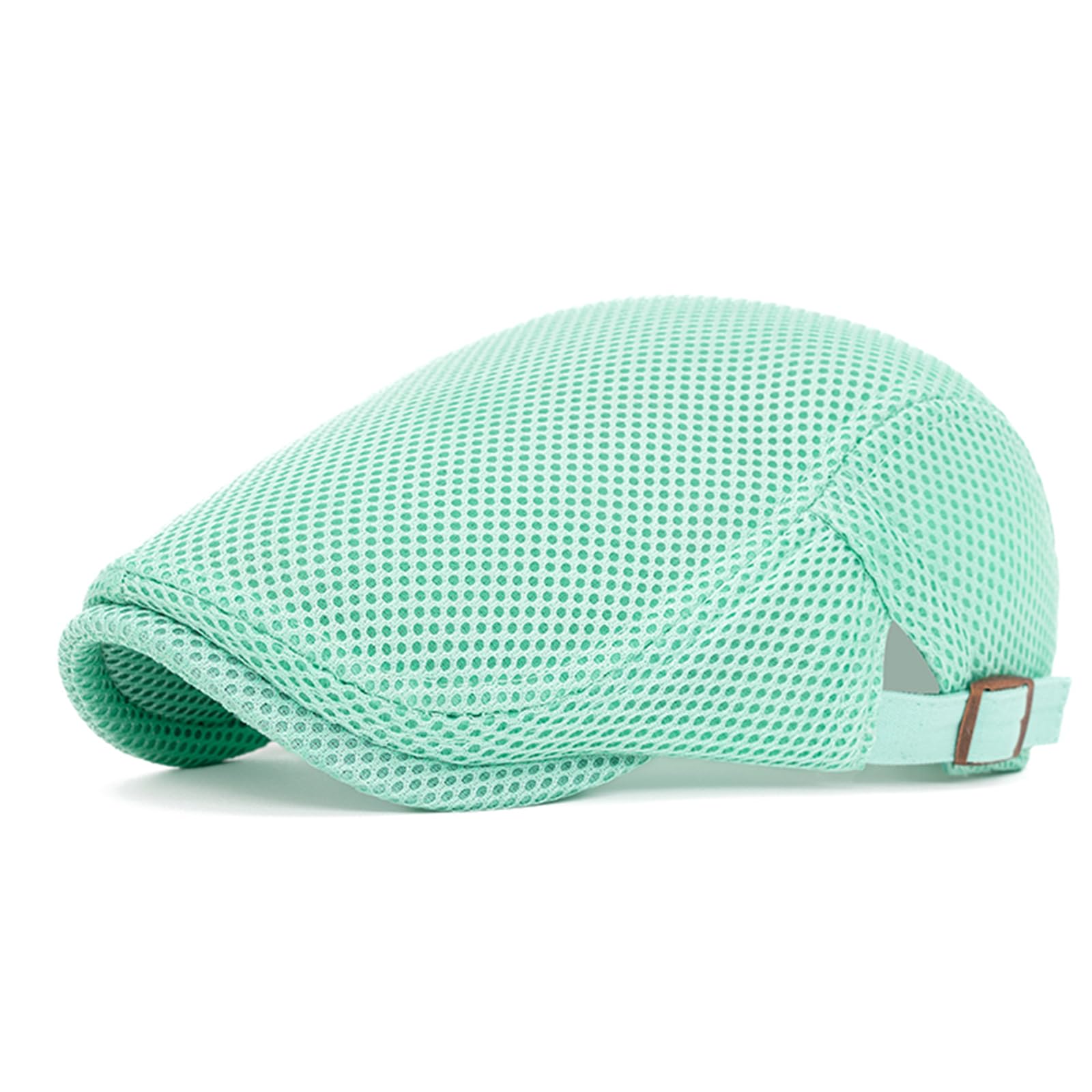 meioro Mens Breathable Mesh Summer Hat Adjustable Flat Cap Newsboy Beret Ivy Cap Irish Cabbie Fishing Hats