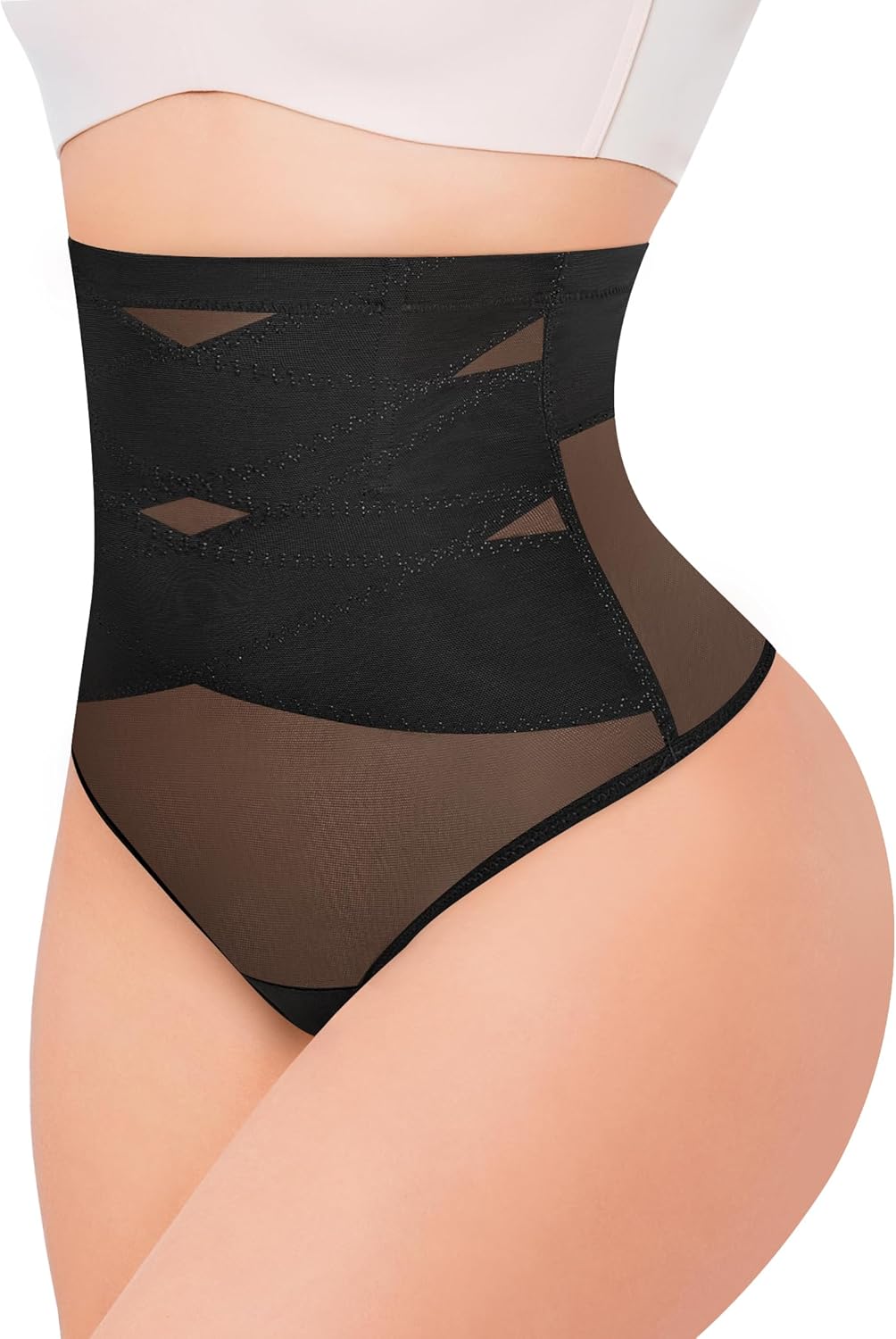 KUMAYES Figuurvormende body voor dames, Beige, M