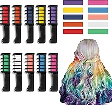 10 Colors Hair Chalk Comb Temporary Hair Chalk Comb Washable Disposable Hair Coloring Comb For Boys Girls Cosplay Party Christmas Birthday Gifts