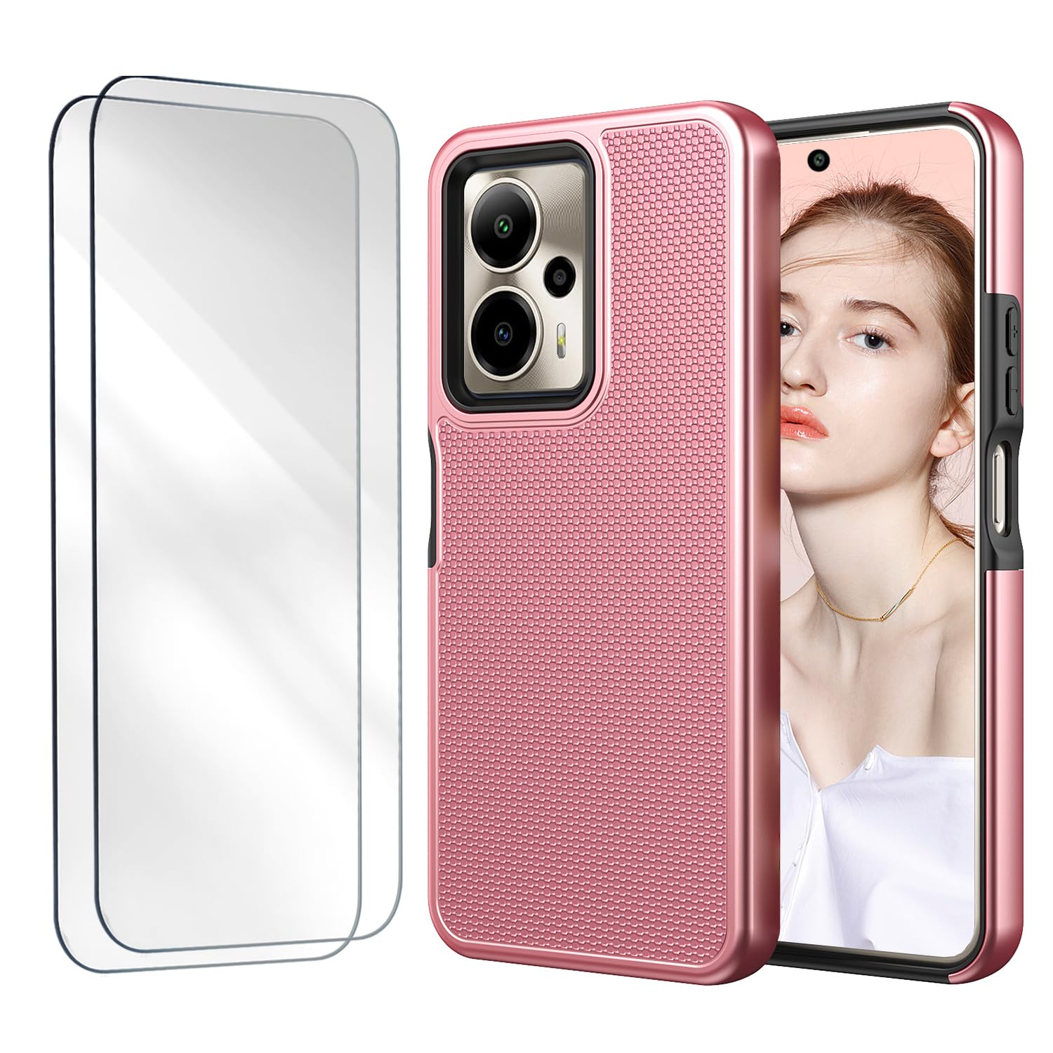 TUNKARMOR Case for Cricket Outlast 5G 2024 Phone Case AT&T Motivate Pro 5G Case Military Grade Drop Series Cover, Slim & Tough Bumper Cover