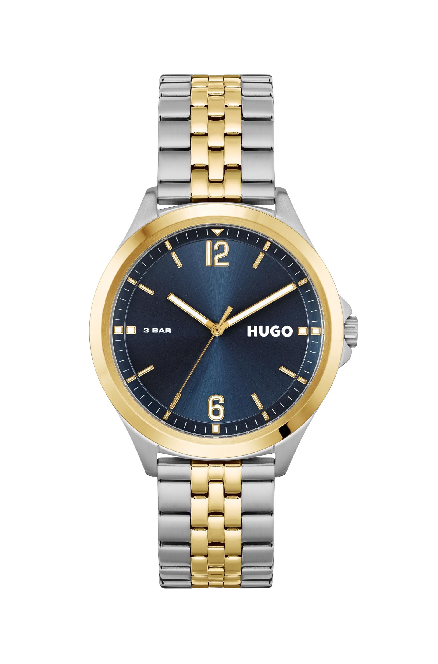 HUGO Analogue Quartz Watch for Men #Suit Collection with Two-Tone Stainless Steel Bracelet - 1530219