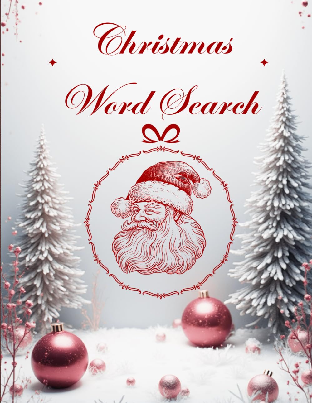 Christmas Word Search: Puzzle book word search for senior adults, large print holiday relaxation.