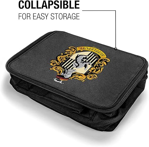Miniatura 4 de LOGOVISION Harry Potter Hufflepuff Crest - Lonchera con aislamiento de lados suaves, bolsa de almuerzo reutilizable para trabajo escolar y oficina,