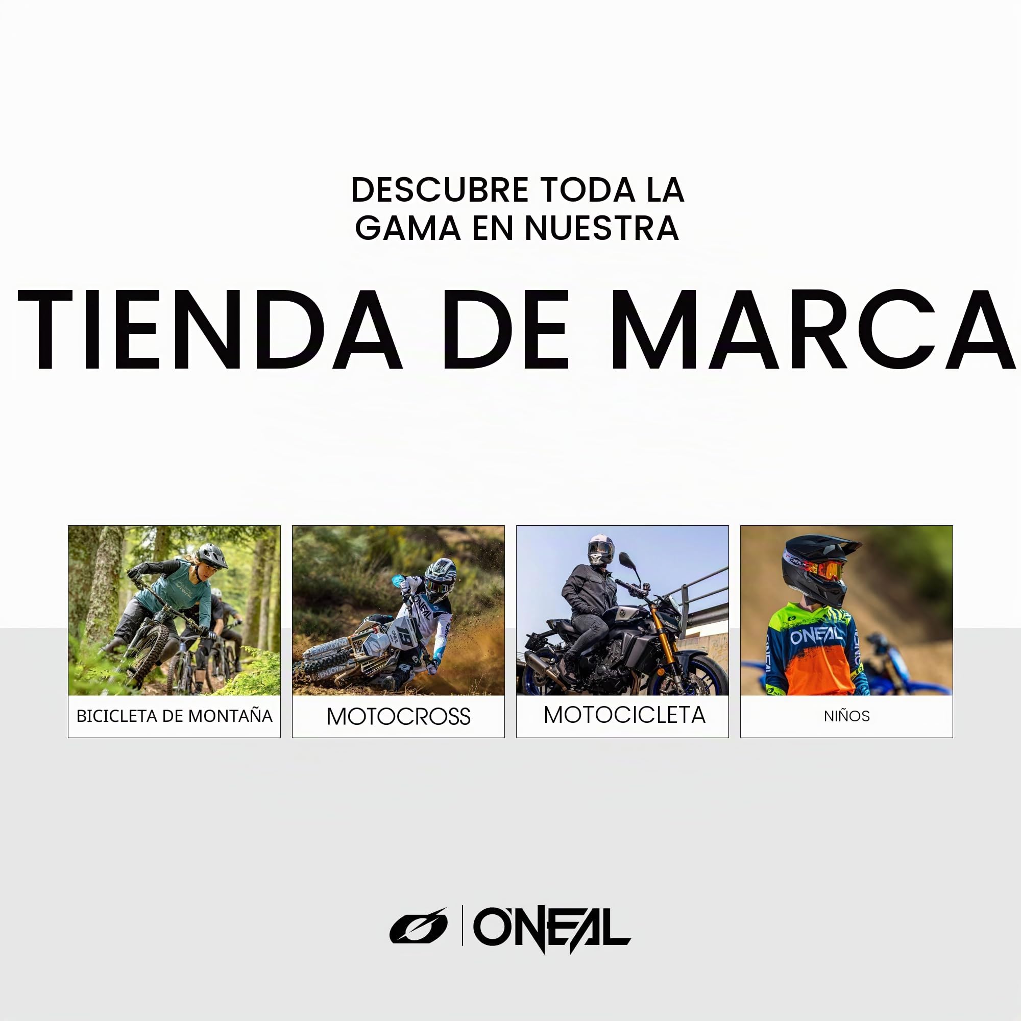 O'NEAL C-SRS Solid - Casco (Talla L), Color Negro y Rojo