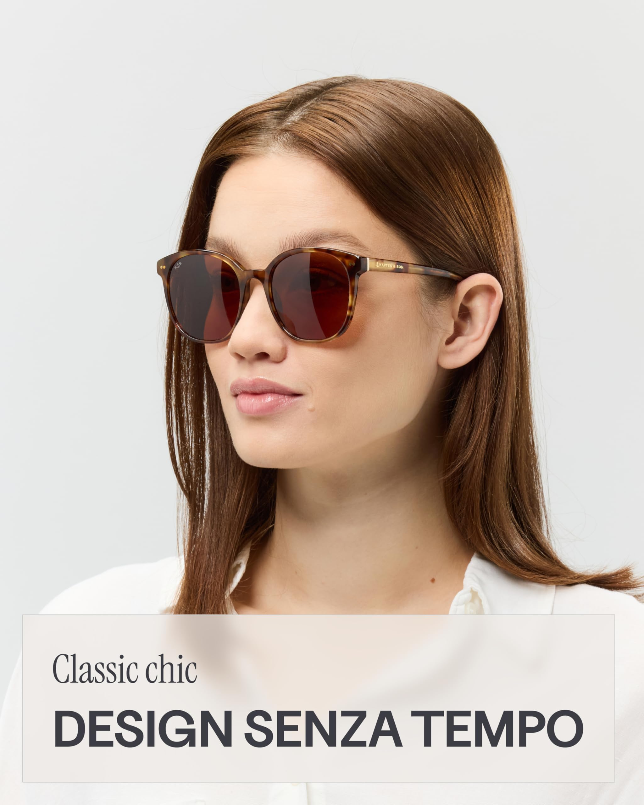 Kapten & Son Occhiali da sole Nairobi | Occhiali da sole donna e uomo con protezione solare e protezione UV | Forma elegante e rotonda | Unisex Sunglasses