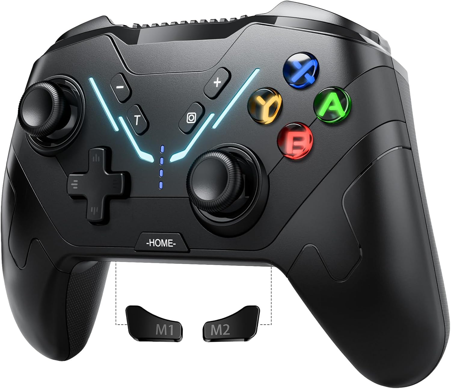 UPGRADE Mando Switch Pro Inalámbrico 1 UPGRADE Nuevo Mando Switch, Mando Inalámbrico para Switch/Switch2/OLED/Lite/PC con Luces, Efecto Hall, Mando PC Mando Pro con Wake Up/Programable/Doble Vibración/Turbo/Gyro Axis/Captura de Pantalla