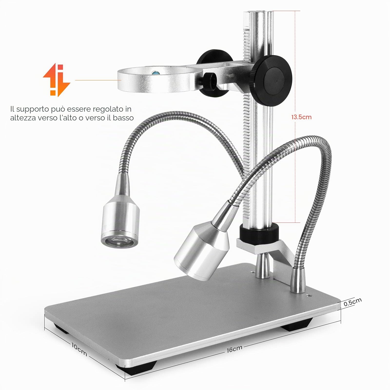 Andonstar AD106S Microscopio digitale USB, microscopio con schermo da 10,9 cm per saldare/PCB/orologio/telefono, strumenti di riparazione, con supporto e telecomando IR