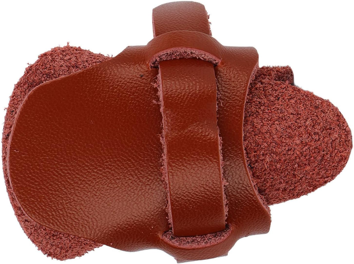 Emoshayoga Protector de Pulgar de Tiro con Arco, Protector de Dedo de Pulgar de Tiro con Arco de Diseño Ergonómico Suave Ajuste de Piel de Oveja Ajustable para Entrenamiento de Arco Recurvo