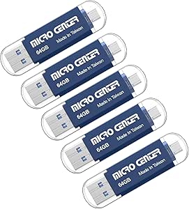Amazon.com: INLAND Micro Center SuperSpeed 5 Pack 64GB Daul Drive USB 3 ...