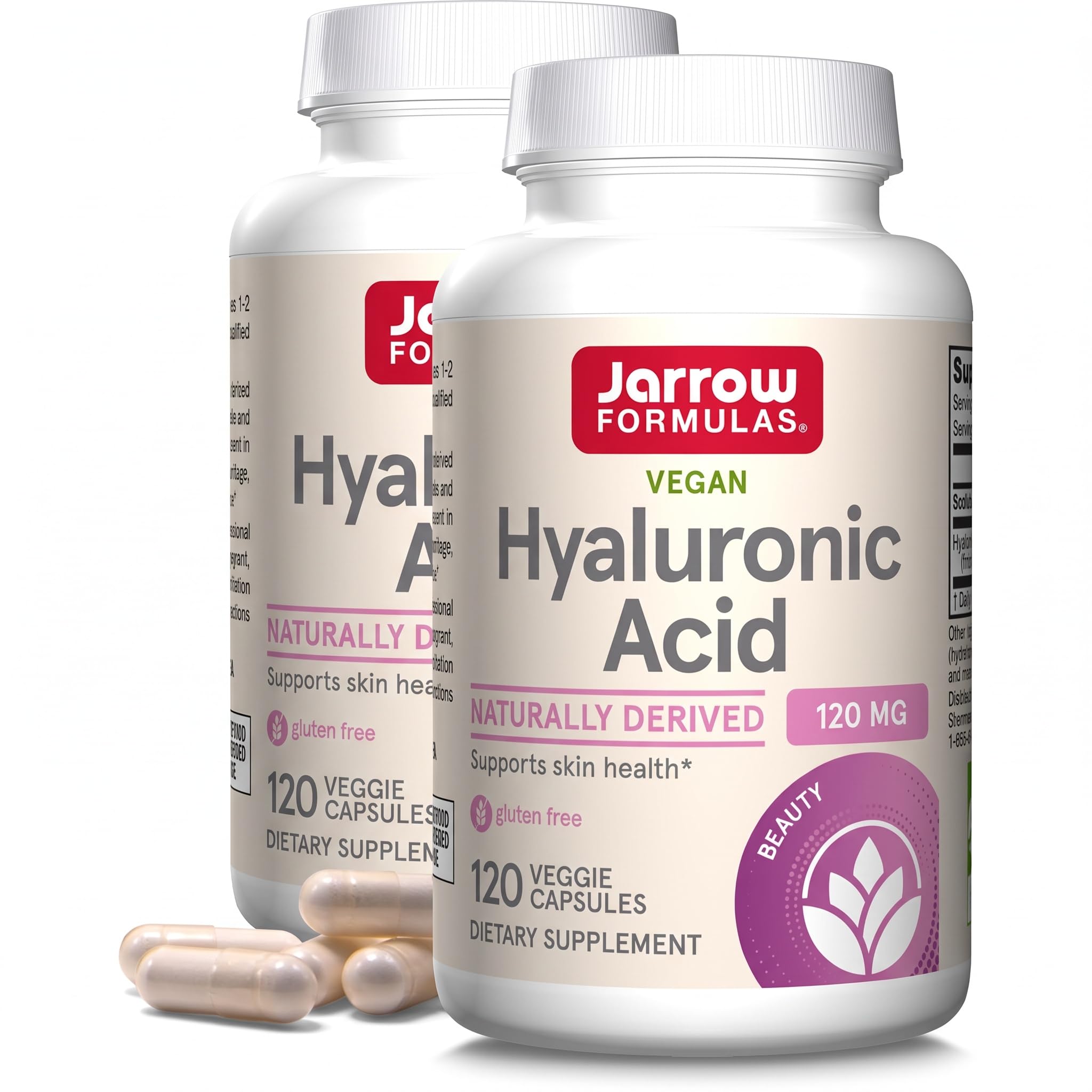 Jarrow Hyaluronic Acid 120 mg, Dietary Supplement, 60 Capsules — Amazon image 12